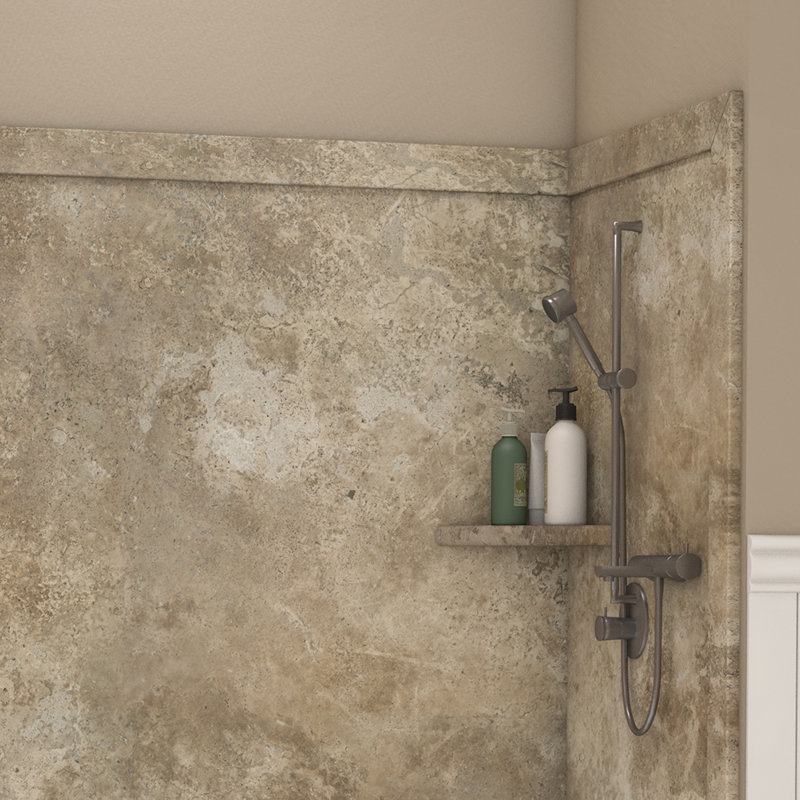 FlexStone Elite Tub Surround 60" H x 60" W x 32" D Shower Wall